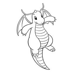 Disegno da colorare: Dragonite (Videogiochi) #181598 - Pagine da Colorare Stampabili Gratuite