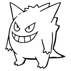 Disegno da colorare: Gengar (Videogiochi) #181540 - Pagine da Colorare Stampabili Gratuite