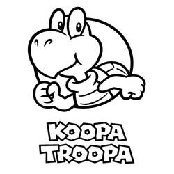 Disegno da colorare: Koopa Troopa (Videogiochi) #188409 - Pagine da Colorare Stampabili Gratuite