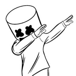 Disegno da colorare: Marshmello Fortnite (Videogiochi) #208274 - Pagine da Colorare Stampabili Gratuite