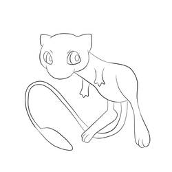 Disegno da colorare: Mew (Videogiochi) #187446 - Pagine da Colorare Stampabili Gratuite