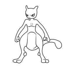 Disegno da colorare: Mewtwo (Videogiochi) #179438 - Pagine da Colorare Stampabili Gratuite