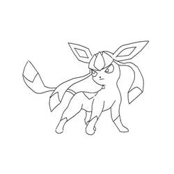 Disegno da colorare: Pokemon Glaceon (Videogiochi) #187350 - Pagine da Colorare Stampabili Gratuite