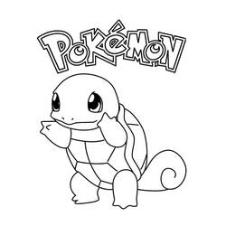 Disegni da colorare: Squirtle - Pagine da Colorare Stampabili Gratuite