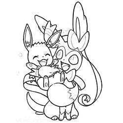 Disegni da colorare: Sylveon - Pagine da Colorare Stampabili Gratuite