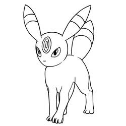 Disegno da colorare: Umbreon (Videogiochi) #181557 - Pagine da Colorare Stampabili Gratuite