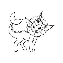 Disegno da colorare: Vaporeon (Videogiochi) #184359 - Pagine da Colorare Stampabili Gratuite