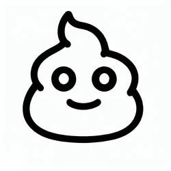 Disegno Cacca emoji con punta a spirale da colorare Disegno Cacca emoji con punta a spirale da colorare