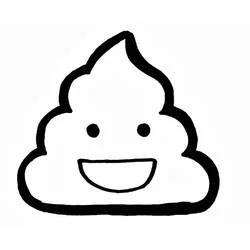 Disegno Cacca emoji sorridente da colorare Disegno Cacca emoji sorridente da colorare