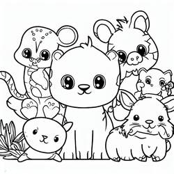 Animali Carini - Disegni da colorare gratuiti