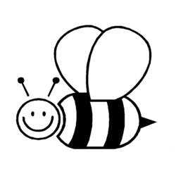 Disegno Ape con un grande sorriso da colorare