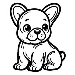 Bulldog Francese - Disegni da colorare gratuiti