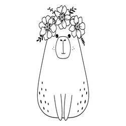 Capibara - Disegni da colorare gratuiti