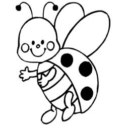 Coccinella - Disegni da colorare gratuiti