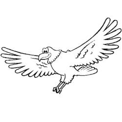 Disegno Falco che vola con le ali spiegate da colorare Disegno Falco che vola con le ali spiegate da colorare