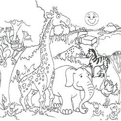 Giungla - Disegni da colorare gratuiti