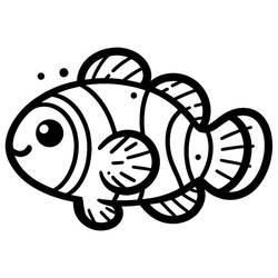 Pesce Pagliaccio - Disegni da colorare gratuiti