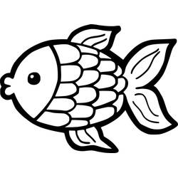 Pesce Rosso - Disegni da colorare gratuiti