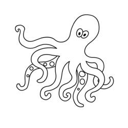 Polpo - Disegni da colorare gratuiti