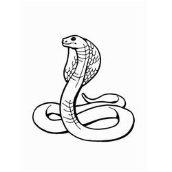 Disegno Serpente cobra eretto da colorare
