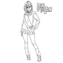Dandadan - Disegni da colorare gratuiti Dandadan - Disegni da colorare gratuiti