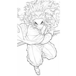 Kyojuro Rengoku - Disegni da colorare gratuiti Kyojuro Rengoku - Disegni da colorare gratuiti