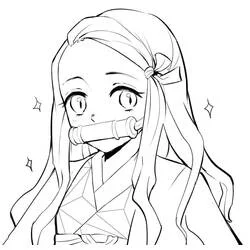 Nezuko - Disegni da colorare gratuiti Nezuko - Disegni da colorare gratuiti