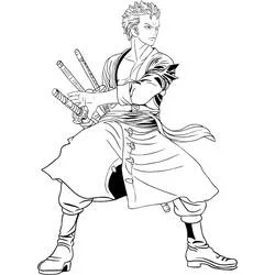 Roronoa Zoro - Disegni da colorare gratuiti Roronoa Zoro - Disegni da colorare gratuiti