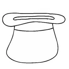 Disegno Cilindro da mago da colorare Disegno Cilindro da mago da colorare