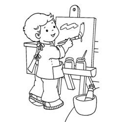 Pittore - Disegni da colorare gratuiti