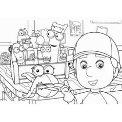 Disegno Tuttofare Manny con i suoi attrezzi parlanti da colorare Disegno Tuttofare Manny con i suoi attrezzi parlanti da colorare