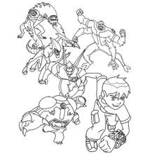 Ben 10 - Disegni da colorare gratuiti Ben 10 - Disegni da colorare gratuiti