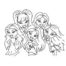 Bratz - Disegni da colorare gratuiti Bratz - Disegni da colorare gratuiti