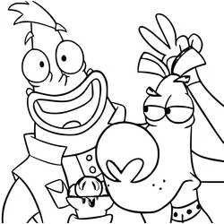 Corneil e Bernie - Disegni da colorare gratuiti Corneil e Bernie - Disegni da colorare gratuiti