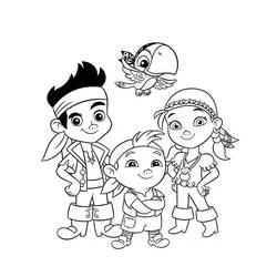 Jake e the Pirates - Disegni da colorare gratuiti Jake e the Pirates - Disegni da colorare gratuiti