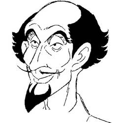 Disegno Fernando Laguerra in primo piano da colorare