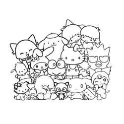 Sanrio - Disegni da colorare gratuiti Sanrio - Disegni da colorare gratuiti