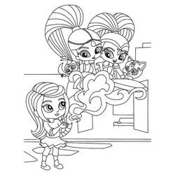 Shimmer e Shine - Disegni da colorare gratuiti Shimmer e Shine - Disegni da colorare gratuiti