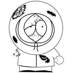 Disegno Kenny McCormick con il suo cappuccio da colorare Disegno Kenny McCormick con il suo cappuccio da colorare