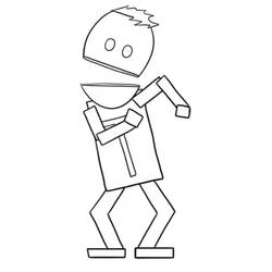 Disegno Terrance di South Park che camminata da colorare Disegno Terrance di South Park che camminata da colorare