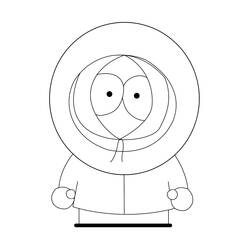 Disegno Kenny con il cappuccio che copre il viso da colorare Disegno Kenny con il cappuccio che copre il viso da colorare