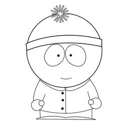 Disegno Stan di South Park in piedi tranquillo da colorare Disegno Stan di South Park in piedi tranquillo da colorare