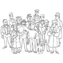 Tintin - Disegni da colorare gratuiti Tintin - Disegni da colorare gratuiti