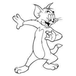 Disegno Tom in posa divertente da colorare