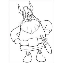 Vic Le Viking - Disegni da colorare gratuiti Vic Le Viking - Disegni da colorare gratuiti