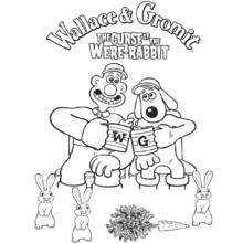 Wallace e Gromit - Disegni da colorare gratuiti Wallace e Gromit - Disegni da colorare gratuiti