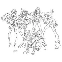 Winx - Disegni da colorare gratuiti Winx - Disegni da colorare gratuiti