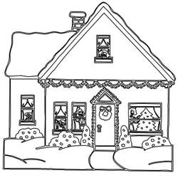 Casa di Pan di Zenzero - Disegni da colorare gratuiti