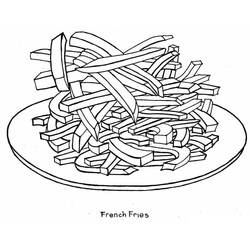 Patatine Fritte - Disegni da colorare gratuiti