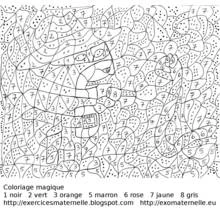 Colora per numeri - Disegni da colorare gratuiti